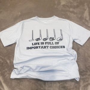 Golf Shirt Funny Golf Life Is Full Of Important Choices Small T-Shirt New
